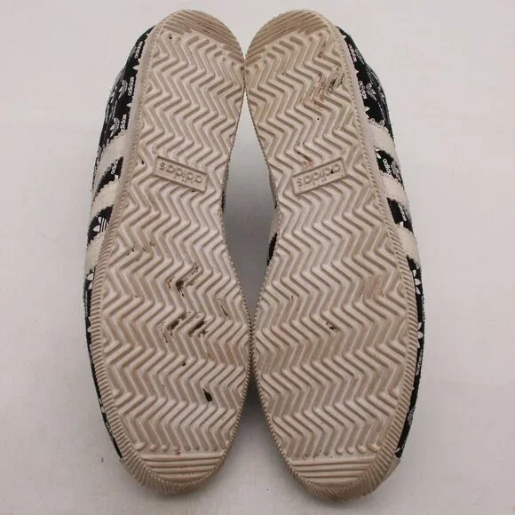 Vintage Adidas Rekord TrefMen’s 6.5 Women 7.5 Black White Athletic Sneakers